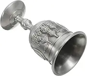 JECOMPRIS Medieval Style Metal Goblet Creative Craftsmanship Wine Goblet Beer Mug for Weddings and Home Decor Unique Aesthetic Retro Drinking Cup with Detailed Carvings Versatile Dual