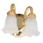Dollhouse Table Lamp Tulip Design Battery Powered Sturdy Metal Plastic Dollhouse