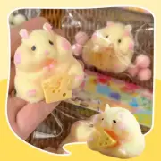 Taba Squishy Toy Mochi Toy Mushy Silicone Fuzzy Cute Hamster Handmade Squishy To