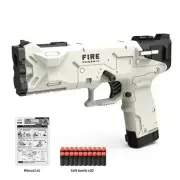 Children Launcher Toy Gun Shell Ejection Soft Bullet Gun Continuous Firing
