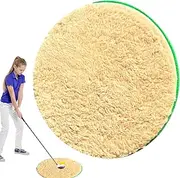 Humkopnl Golf Bunker Practice Mat | Golf Training Mat | Foldable Sports Chipping Simulator Accessories for Outdoor Indoor Garage Backyard Living Room Yard