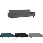 2-Seater Sofa Bed Convertible Loveseat Settee Couch Living Room Velvet vidaXL