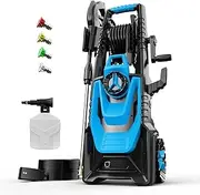 [Zelonpro] Electric Pressure Washer, 5000PSI 3.2GPM, Power Washer with Hose Reel, Foam Cannon, Car Wash Machine with 20FT Hose, 35FT Cord, High Pressure Washer for Deck, Driveway, Patio, Blue