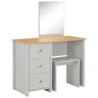 Modern Stylish Dressing Table With Makeup Mirror Stool Set Bedroom Vanity Desk