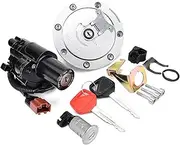 KIADZIE Fuel Gas Cap Ignition Switch Seat Lock For Honda CBR1000 CBR1000RR Fireblade 04-07 CB600F Hornet 600 PC-41 07-2011 35010-MFG-D00