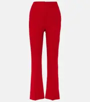 [Valentino] Valentino Cady Couture silk straight pants AU 14 red