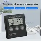 Digital Refrigerator Freezer Thermometer ℃/˚F Switchable High Low Temp Alarm
