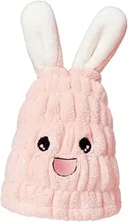 FOMIYES Rapid Drying Hair Cap Rabbit Ears Boys and Girls Microfiber Hair Towel Wrap for Girls Absorbent Bath Cap
