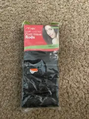 12 Magic Cold Wave PERM Rods 1 1/4" Jumbo BLACK New In Package