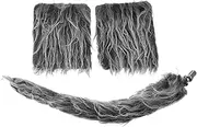 [LUOZZY] Wolf Costume Set Wolf Tail and Gloves Kit Animal Photo Props Halloween Cosplay Party Decorations