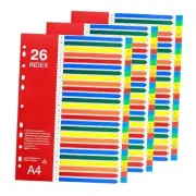 Alphabet Binder Dividers Dividers for 2/3/4 Ring Binder, Customizable 26-Tab