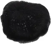 Short Wig Natural Black Short Men Hair Topper Wig Real Human Hair Toupee for Male Guy Daily Wear Ideal for Hair Volume and Confidence
