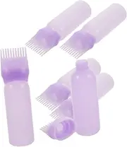 Healvian Hair Dye Applicator Bottle Comb 6 Pcs Set Scaled Applicator Brush Hair Oiling Bottle for Hair Styling