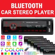 Upgrade Bluetooth Car Stereo Receiver AM/FM Radio Audio System Single Din Dash