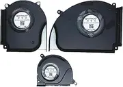 New Laptop CPU + GPU + Hard Disk Cooling Fan for ASUS ROG Strix G814J G814JI G814JV G814JU G814JZ G814JVR G814JIR G814JZR G834J G834JZ G834JY G834JYR G834JZR Series DC 12V Fan