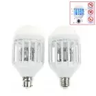 Led Bulb E27/B22 15W Anti-Mosquito Insect Zapper Flying Moths Killer Light-dn _j