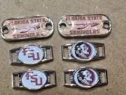 2~Florida State Seminoles NCAA Paracord Charms Oval-Mini Dog Tag shoelace charms