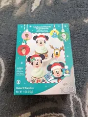 DISNEY 100 Micky Friends Cupcake Kit Gingerbread Cake W Chantilly Cream Frosting