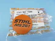 OEM NAME TAG FOR STIHL MS261 CHAINSAW # 1141 967 1500 ---- UP 100