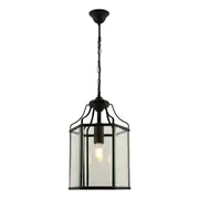 Arcadia 1 Light Pendant Black - ARCA1PBLK