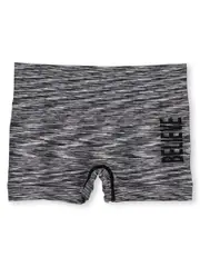 Girls Seamfree Sport Shortie 8-10 BLK DYE (SPACE DYE)