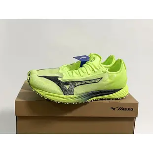 Mizuno Wave Duel Neo 2  U1GD219081 男 慢跑鞋 路跑 馬拉松 耐磨 回彈 螢光黃