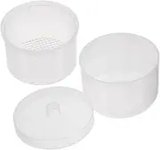WOONEKY Staining Head Bowl Nail Tool Cleaner Box Manicure Tool Tray Plastic for Nail Art