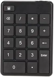 19 Keys Bluetooth Numeric Keypad, Wireless Mini Financial Accounting Number Keyboard Battery Powered for Laptop, Portable Ergonomic External Number Pads for Data Entry
