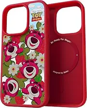 Belkin MSA010qcPU-DY iPhone 14 Pro Case, MagSafe Compatible, Magnet, Thin, Ultra Shockproof, UV Resistant, Anti-Yellowing, Soft TPU, Strawberry Scented, Includes Lotzo Stickers, (Disney 100qcPU-DY)