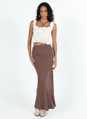 Jodie Maxi Skirt Brown