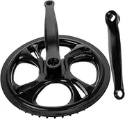 Single Speed Bike Crank Set Mountain Bike Chain Wheel Crank Oval Disc Chainring Lightweight Easy Handling Longevity