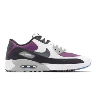 Nike 高爾夫球鞋 Air Max 90 Golf NRG 黑 紫 白 休閒鞋 男鞋 【ACS】 DQ4128-155