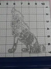 Thin Metal Die Cut Tool Emboss Mama Papa Baby Wolf Pack howl Halloween shifter