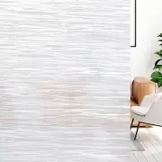 LUTE Wave Pattern- Pure Vinyl Sticker Decal, Frosted Glass Window Film, 35.4x...