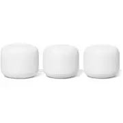 Google Nest WiFi Router 3 Pack (2nd Generation) 4x4 AC2200 Mesh Wi-Fi Routers