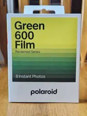 Polaroid 600 Film Reclaimed Green mfg 7/2024 SEALED 8 Photos, Fits I-type Cam