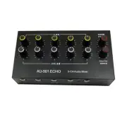 5CH Microphone Expander 5-CH Audio Mixer Rechargeable Microphone Expander F6J5