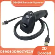 Zebra DS4608-XD40007VZCN Corded 1D/2D Imager Handheld Barcode Scanner USB Kit