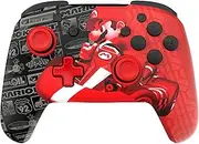 PDP REMATCH GLOW Wireless Nintendo Switch Pro Controller, Full Motion Controls – Licensed for Nintendo Switch & Switch Lite & OLED Model, Rechargeable Battery Power, Glow in the Dark: Grand Prix Mario