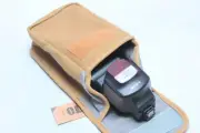 Premium Canvas Speedlite Flash Case Bag for Nikon SB800, SB600, 900 Canon 580EX