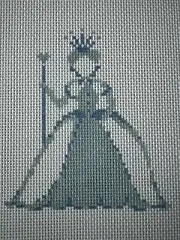 Plum Stitchery Blue ALICE IN WONDERLAND 13m Needlepoint Canvas