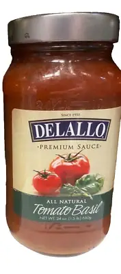 Delallo Sauce Tomato Basil 24 Oz