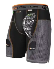 Shock Doctor Men's Ultra Powerstride Hockey Short 375 with Air Core Cup XX-Large