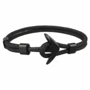 Jewelry Whale Tail Anchor Bracelets Charm Nautical Survival Rope Bracelet Wrap