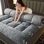 mattress mattress Thick Futon Mattress Quilting Japanese Dormitory Student Mattress Mattress Topper Portable Camping Children Folding Tatami Mattresses (Color : B Size : 200 x 220 cm