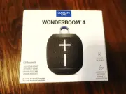Ultimate Ears Wonderboom 4 — Portable Waterproof Bluetooth Speaker (Black) — New