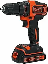 BLACK+DECKER 18V Lithium-Ion 2-Speed Drill Driver Kit (2x 1.5Ah Batteries)
