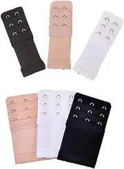 [SHERCHPRY] Elastic Bra Extender Set 6pcs Women's Bra Extension Buckles Bra Lengthened Strap Bra Extender for Comfort