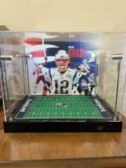 Tom Brady Custom Full Size Helmet Display With LED Lights - Patriots