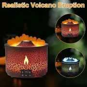 Aroma Essential Oil Volcano Diffuser Fire Flame Air Humidifier 2 Mist Mode Timer